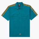 Supreme Dickies Stripe S/s Work Shirt Teal