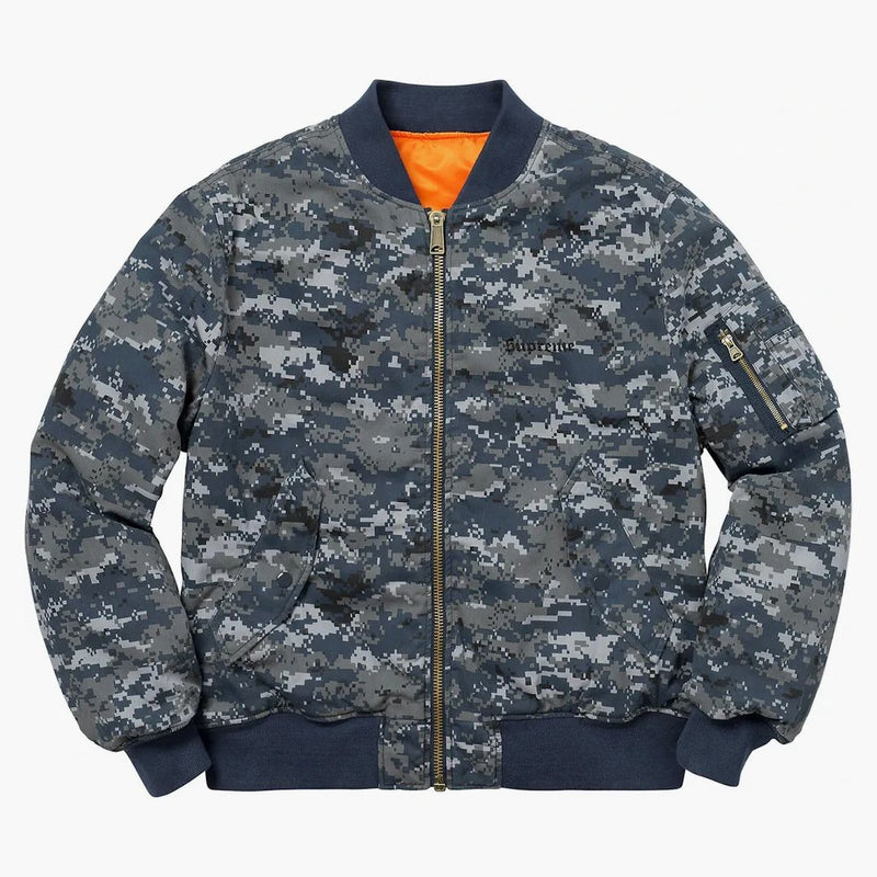Supreme Digi Camo Ma-1 Navy Digi Camo