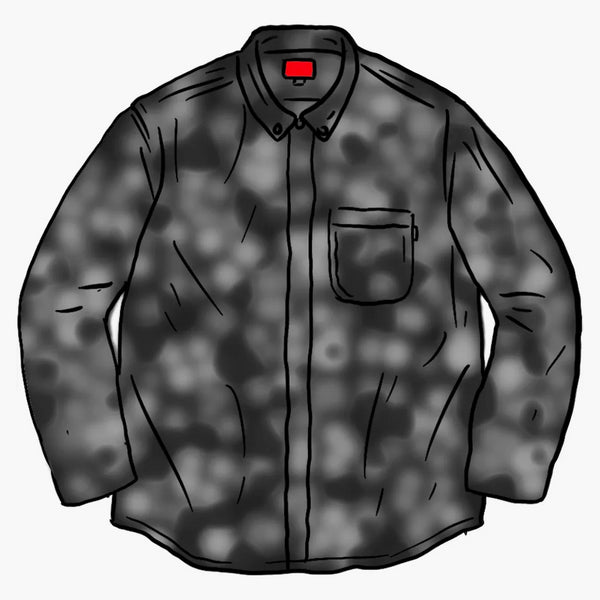 Supreme Digi Floral Corduroy Shirt Black