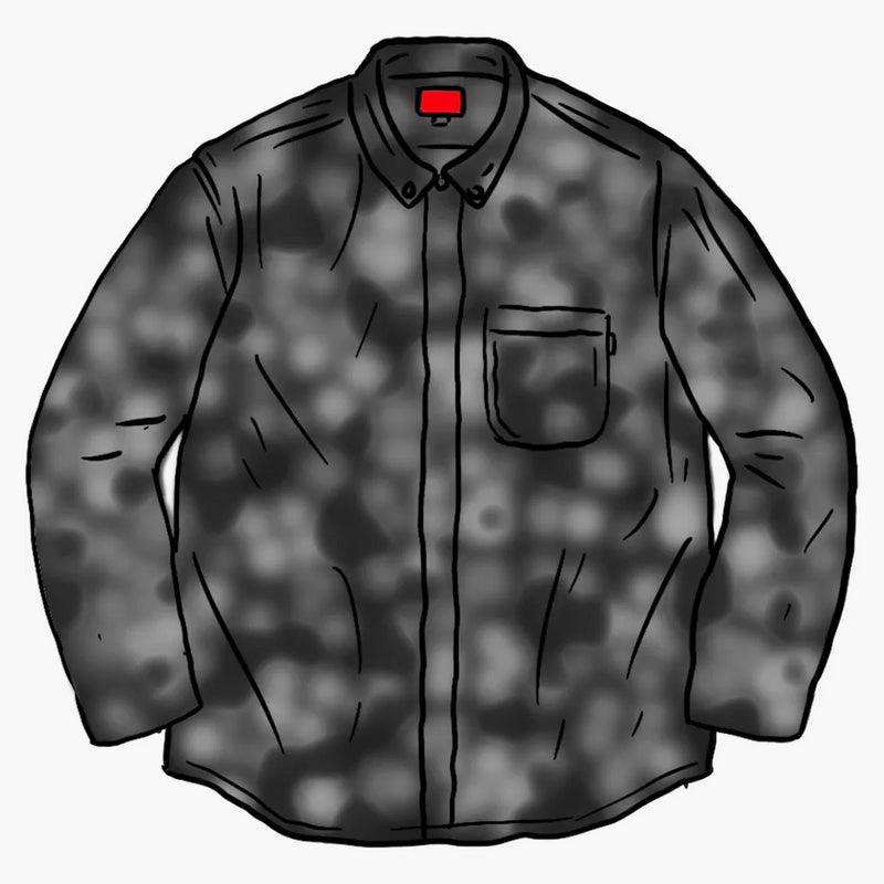 Supreme Digi Floral Corduroy Shirt Black