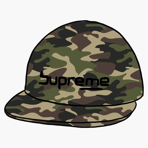 Supreme Digital Logo 6-panel Woodland Camo