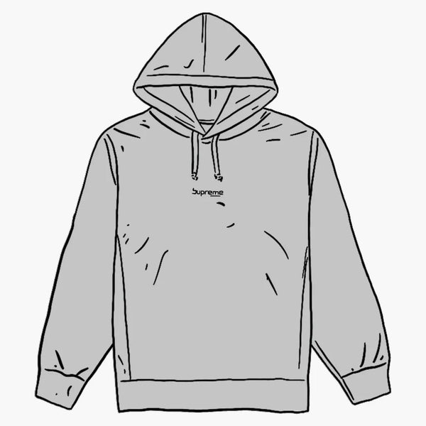 Supreme Digital Logo Hooded Sweatshirt Heather Grey