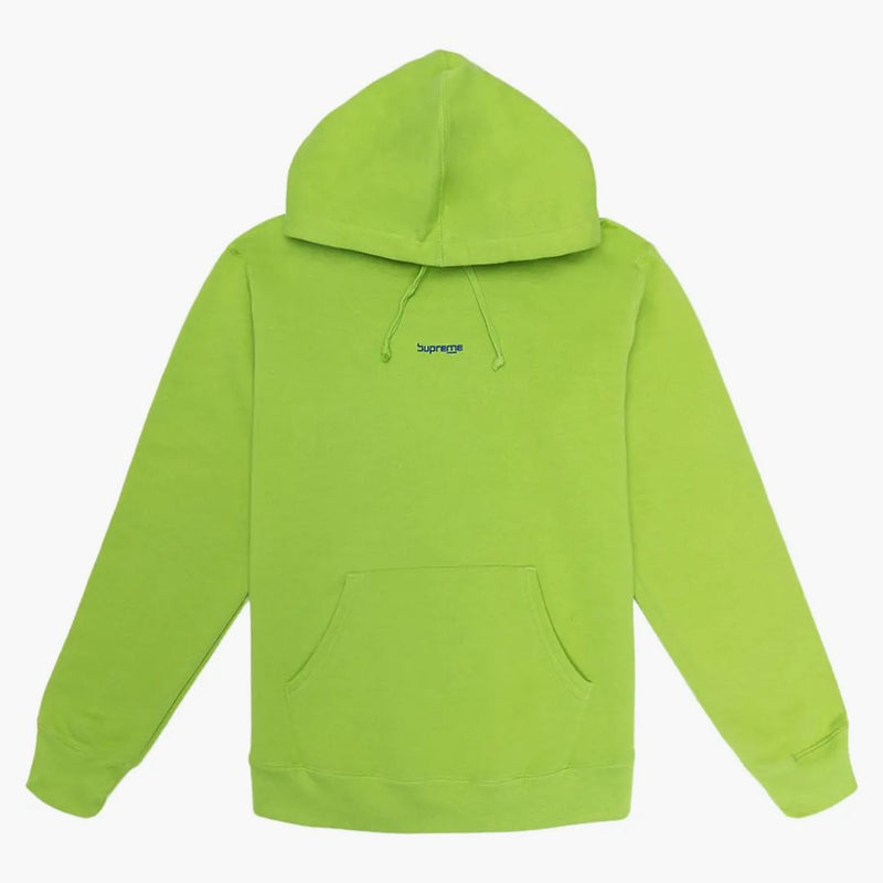 Supreme Digital Logo Hooded Sweatshirt Lime