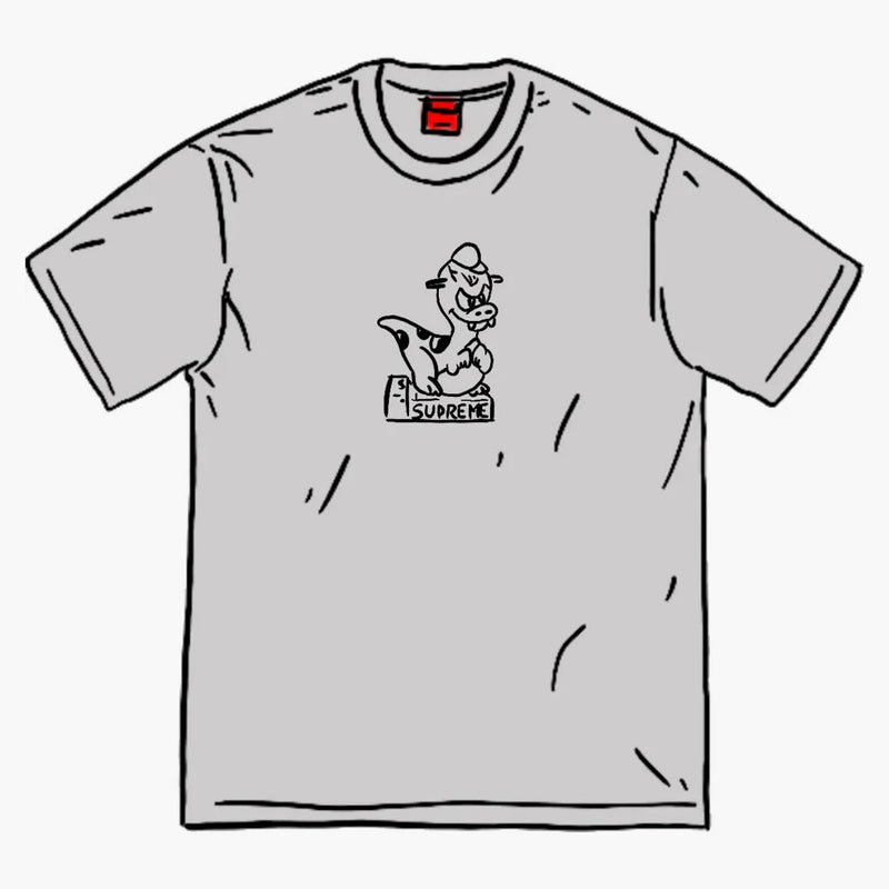 Supreme Dinosaur Tee Heather Grey