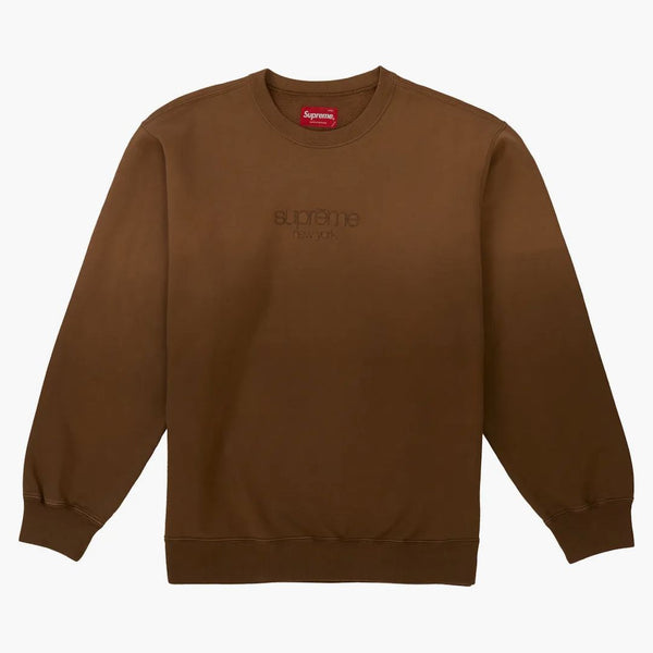 Högsta doppade crewneck brun