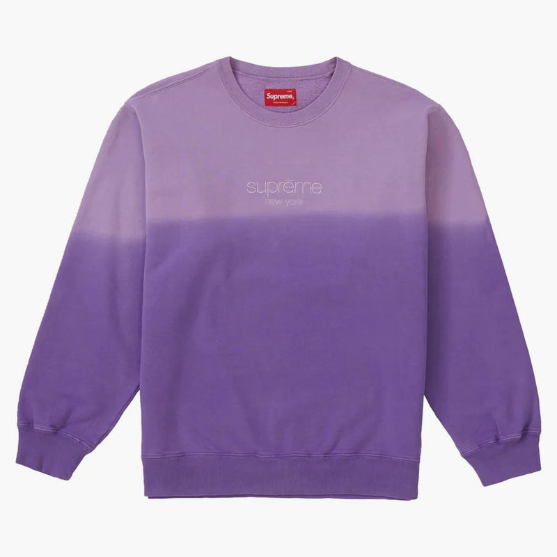 Högsta doppade crewneck lila