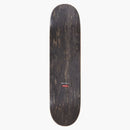Supreme Distorted Logo Skateboard Deck Yellow