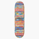 Supreme Distorted Logo Skateboard Deck Yellow