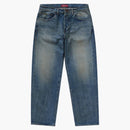 Supreme Distressed Loose Fit Selvedge Jean (FW24) Washed Indigo