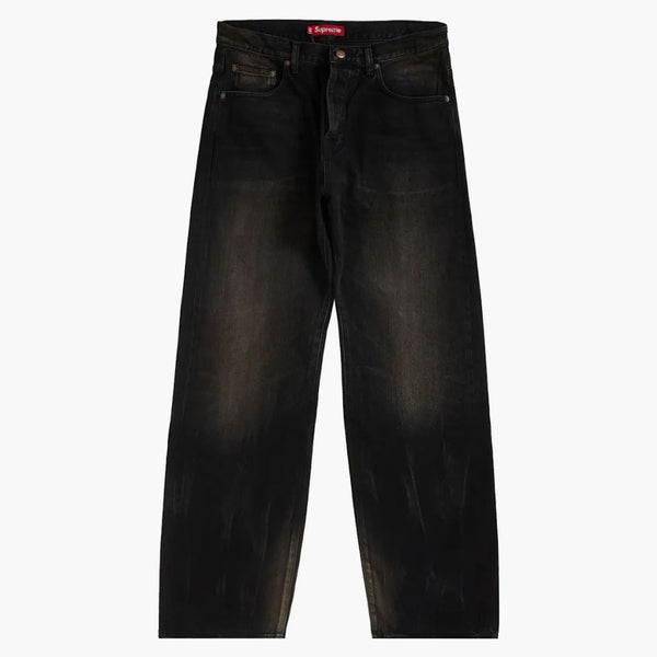 Nejvyšší zoufalý volný fit saledvege Jean (SS24) Blacked Black