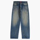 Supreme Distressed Loose Fit Selvedge Jean (SS24) Washed Indigo