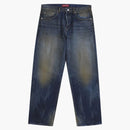 Supreme Distressed Loose Fit Selvedge Jean (SS25) Washed Indigo