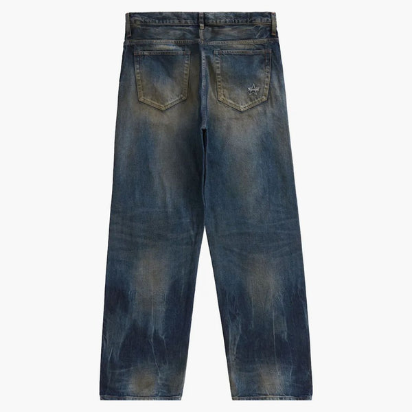 Supremo angustiado Fit Selvedge Jean Blue Blue