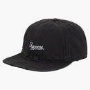 Supreme Distressed Script 6-panel Black
