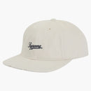 Supreme Distressed Script 6-panel White