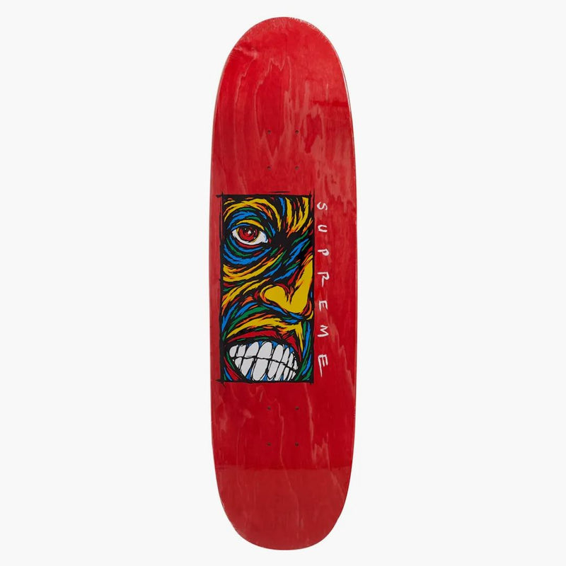 Nejvyšší narušená skateboardová paluba červená