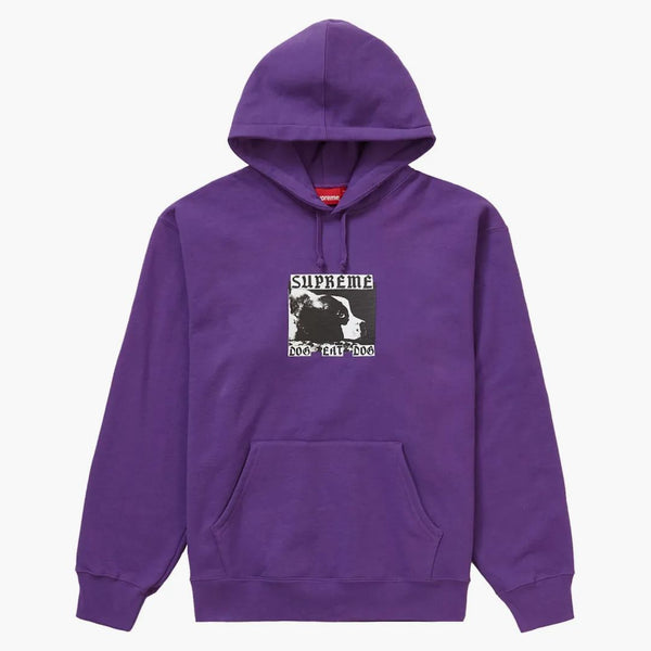 Supreme Dog Eat Dog Hooded Sweatshirt Purple