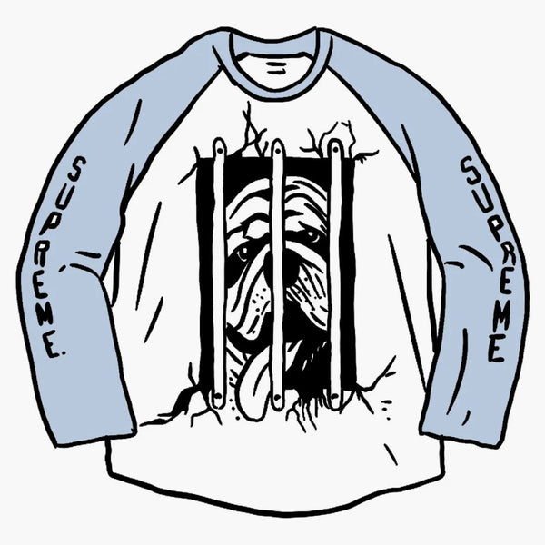 Nejvyšší pes Raglan L/S Top Blue