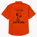 Supreme Dog S/s Work Shirt Orange