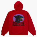 Supreme Doggs z kapturem bluza czerwona