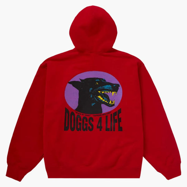 Supreme doggs huva tröja röd