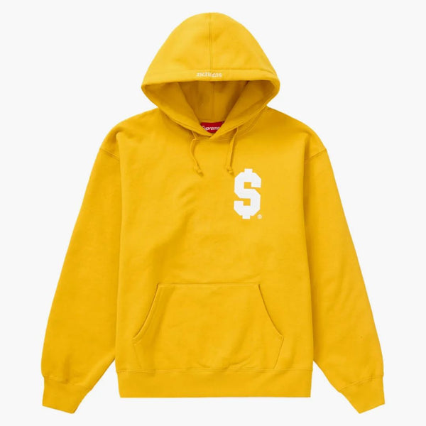 Supreme $ hooded sweatshirt gold