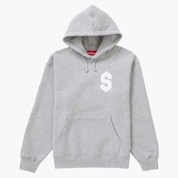 Supreme $ hooded sweatshirt Heather gray