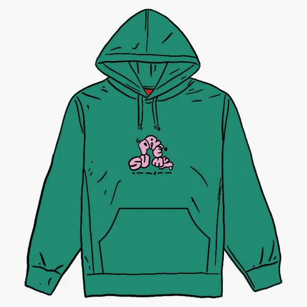 Supreme Don't Care Hooded Sweatshirt Light Pine