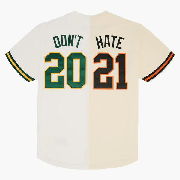 Supreme Don't Hate Baseball Jersey Natural