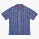 Supreme Dots Zip Up Shirt Light Blue