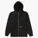 Nejvyšší dvojitá kapuce obličeje Zip Up Hooded Mikina černá