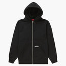 Nejvyšší dvojitá kapuce obličeje Zip Up Hooded Mikina černá
