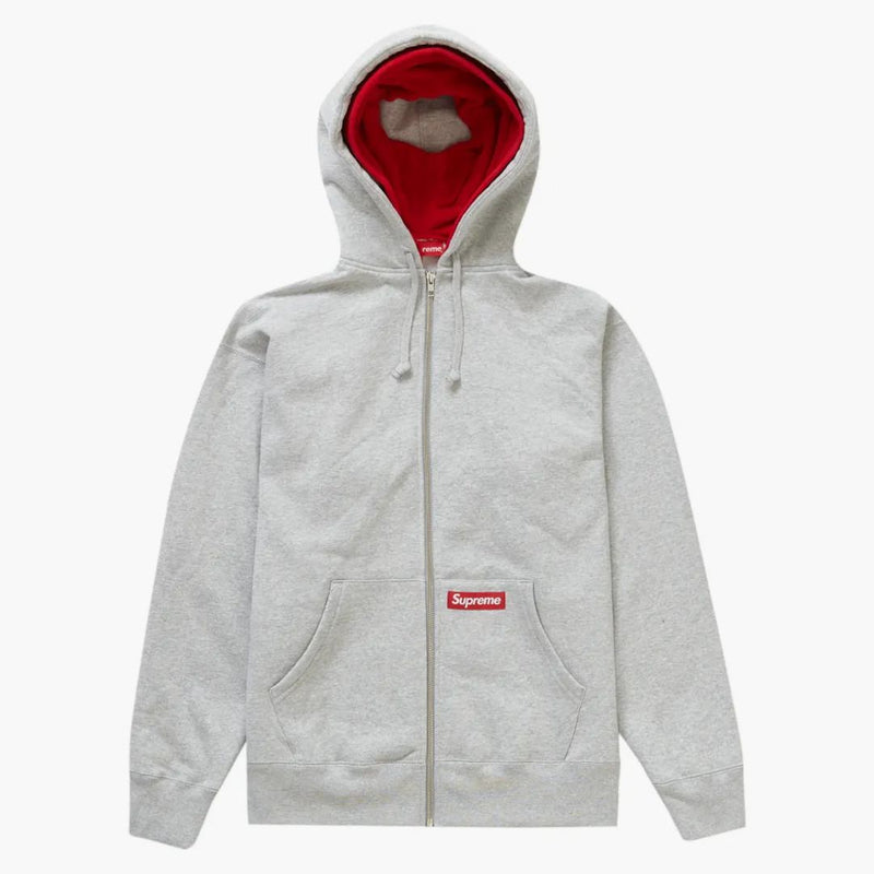 Supreme Double Hood Faemask Zap z kapturem bluza Heather Grey