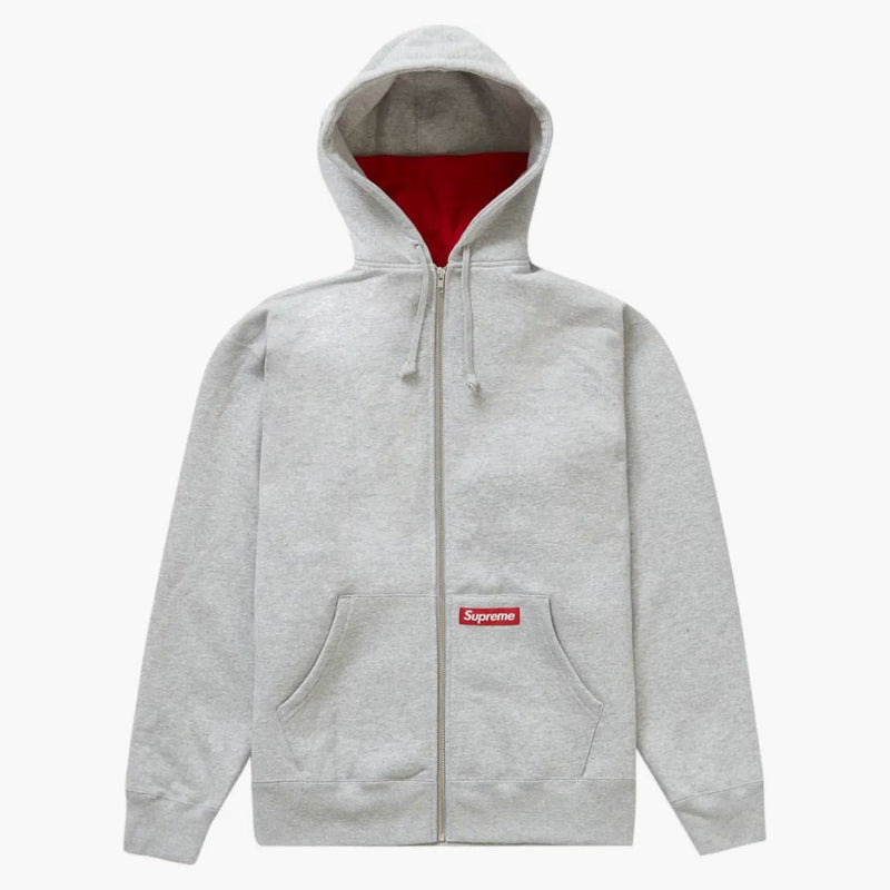 Supreme Double Hood Faemask Zap z kapturem bluza Heather Grey