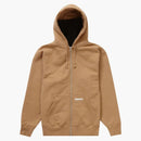 Supreme doble capucha doble sudadera con capucha sudadera con capucha marrón claro