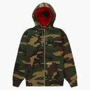Supreme Double Hood Facemask Zip Up Hooded Sweatshirt Woodland Camo