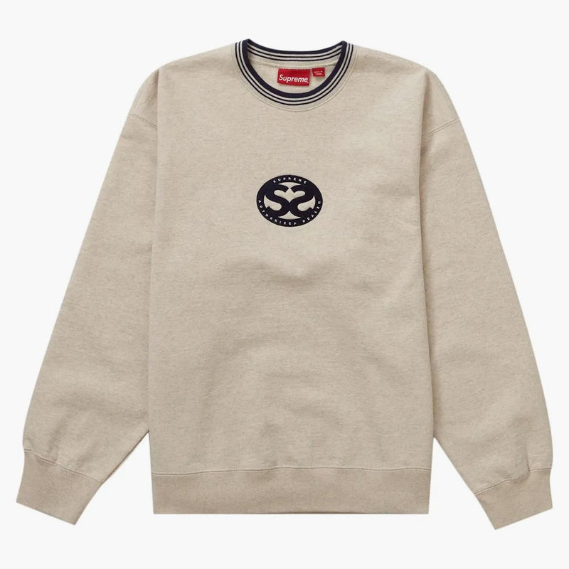 Supreme Double S Crewneck Heather Oatmeal