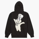 Nejvyšší těstová zip na mikinu s kapucí černou