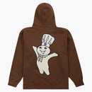 Supreme Doughboy Zip Up Hooded Sweatshirt Brown