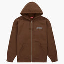 Supreme Doughboy Zip Up Hooded Sweatshirt Brown