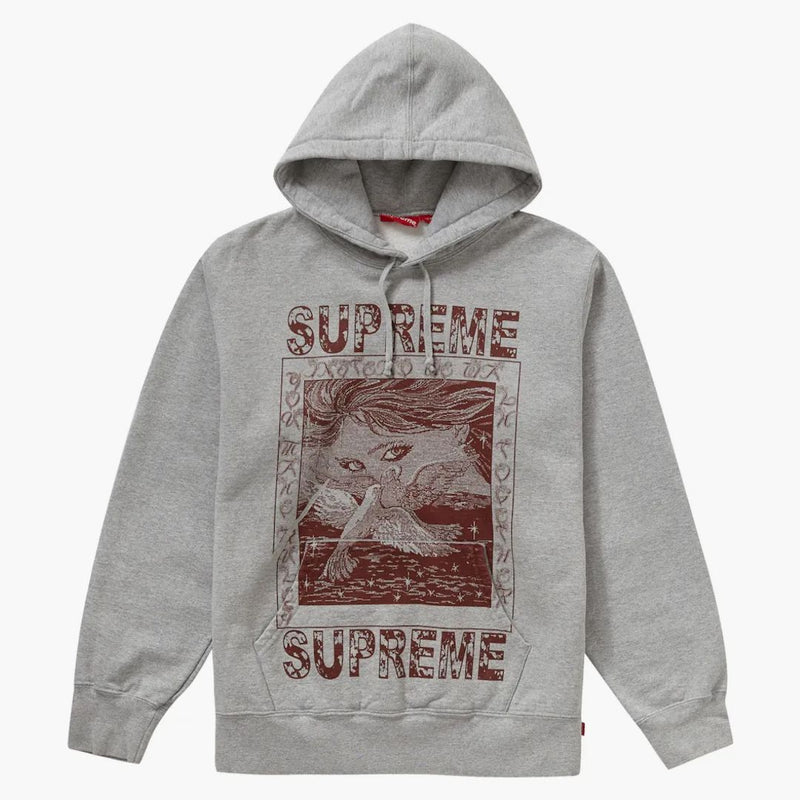 Nejvyšší holubice mikina s kapucí Heather Grey
