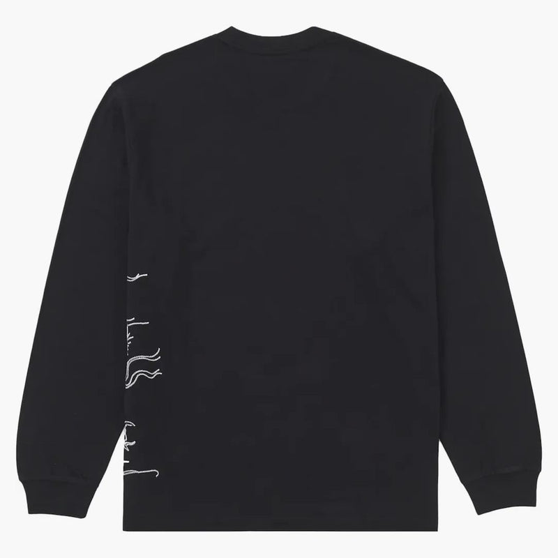Nejvyšší drak vyšívaný L/S Top Black