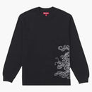 Nejvyšší drak vyšívaný L/S Top Black