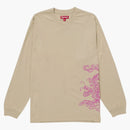 Supreme Dragon bordado L/S Top Khaki