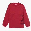 Supreme Dragon Embroidered L/S Top Red