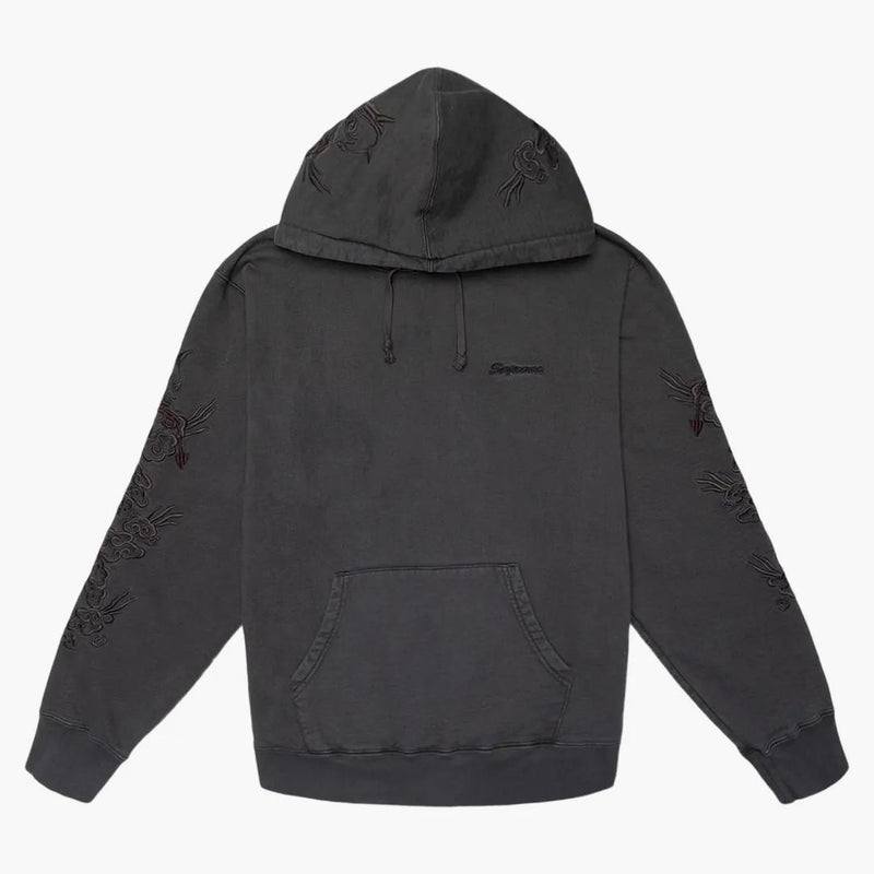 Supreme Dragon Overdyed Hooded Sweatshirt Black