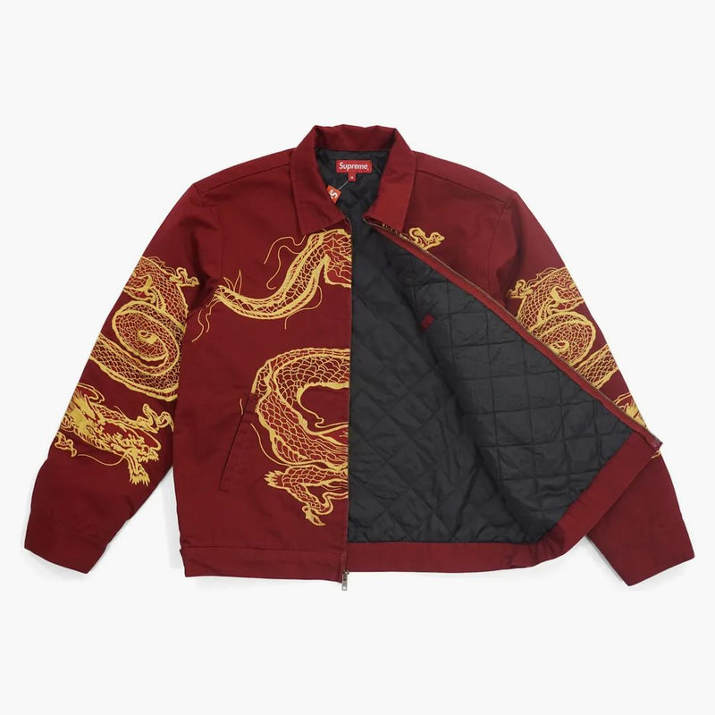 Supreme Dragon Work Jacket Red