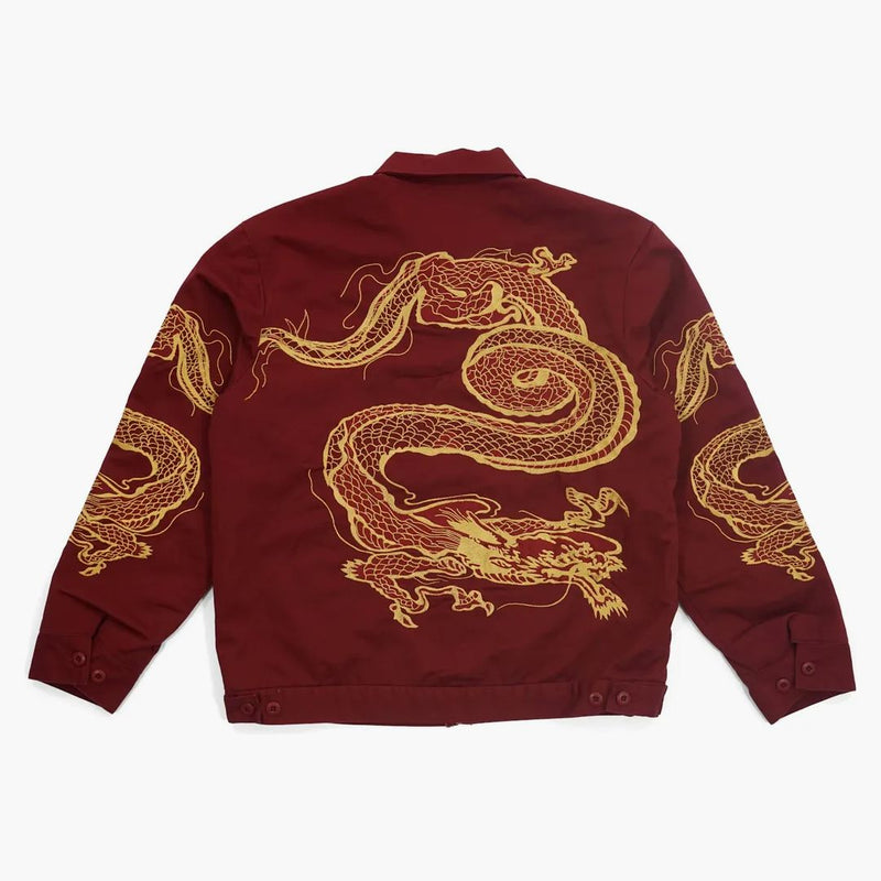Supreme Dragon Work Jacket Red
