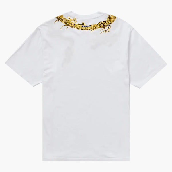 Supreme Dragon Wrap S/S Top White