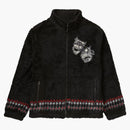 Supreme drama mask fleece jacket black
